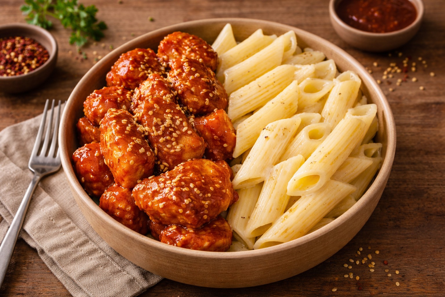 CHEFF MOMMY OZEL CHİLİ TAVUK MAKARNA