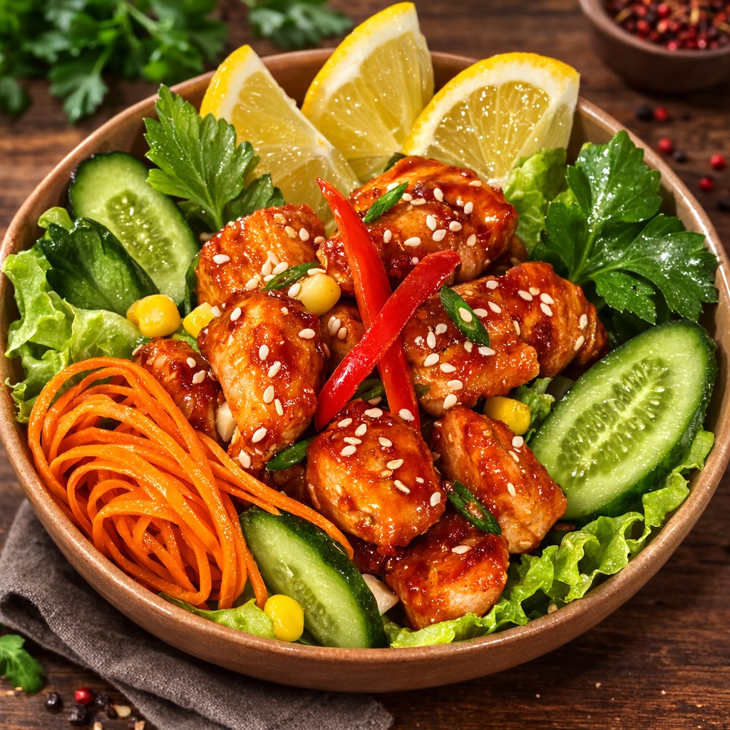 CHİLİ TAVUK SALATA